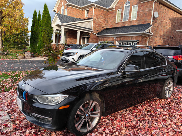 BMW 328i Aluminum Crossbars Roof Rack Rails