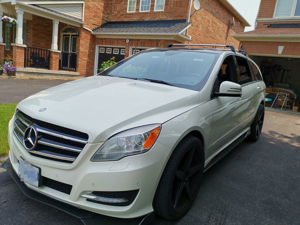 Mercedes-Benz R350 BlueTec Aluminum Crossbars Roof Rack Rails