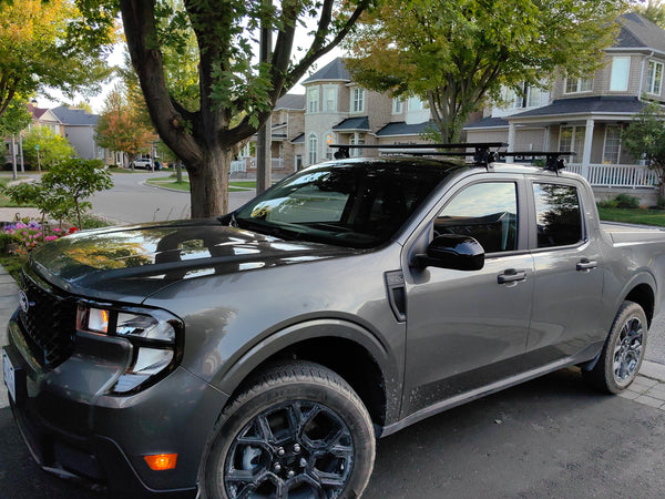 Ford F-Series,Ram,Silverado,GMC Sierra,Toyota Tundra,Tacoma Aluminum Crossbar Roof Rack Rails