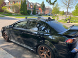 Mitsubishi Lancer Evolution Aluminum Crossbar Roof Rack Rails